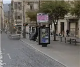 Marquesina junto al Teatro Calderón en Alcoy Marquesina en Plaza de España y Teatro Calderón, Alcoy